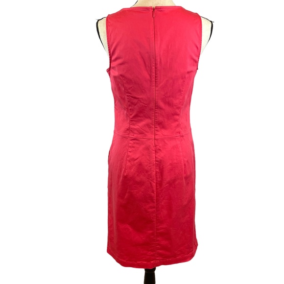 WOMENS BODEN CORAL CHINO TUNIC SLEEVELESS SHEATH DRESS SIZE 4L - Picture 7 of 10